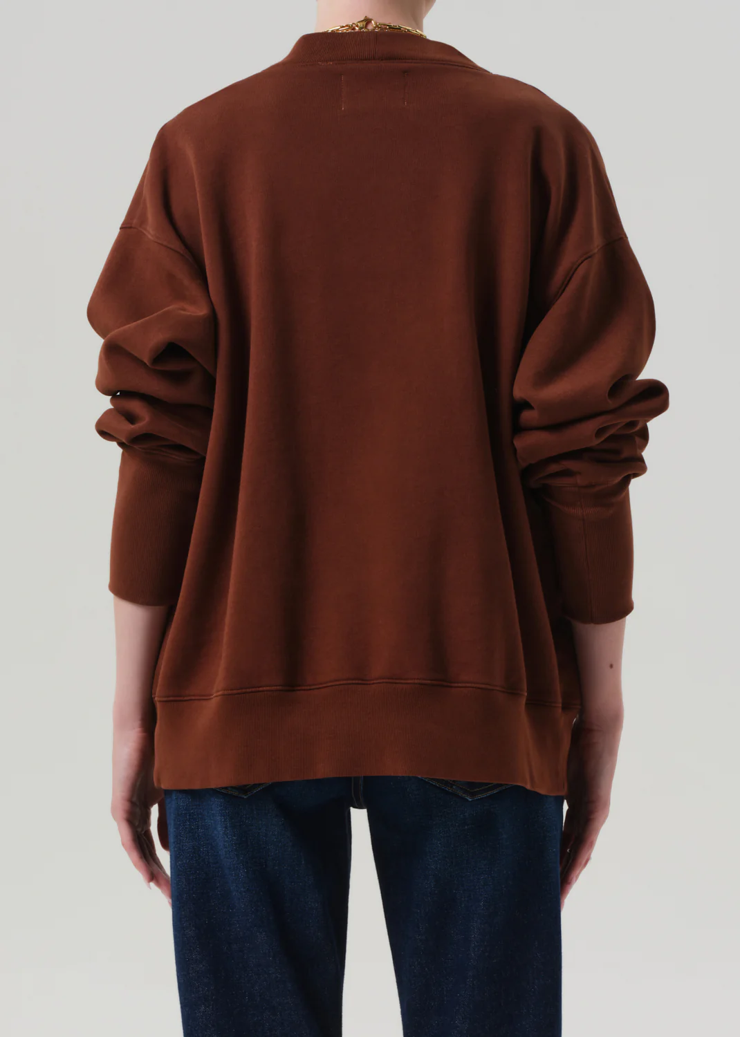 Fleece Cardigan in Chai - Image 2