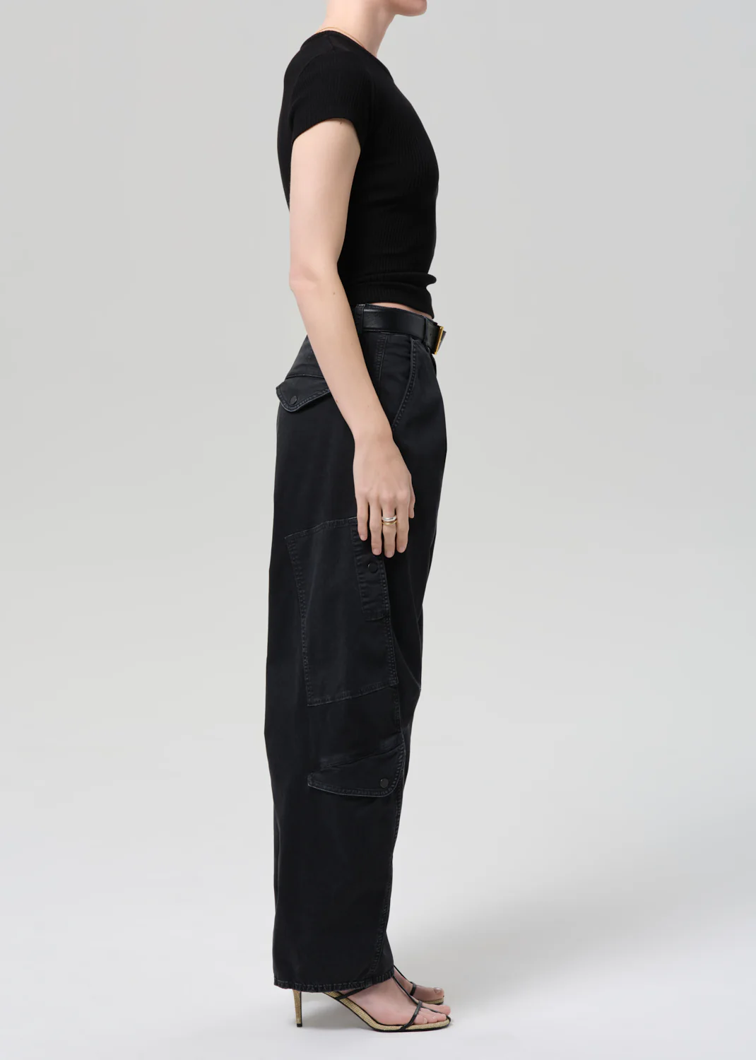 Flight Pant in Washed Black - Image 3