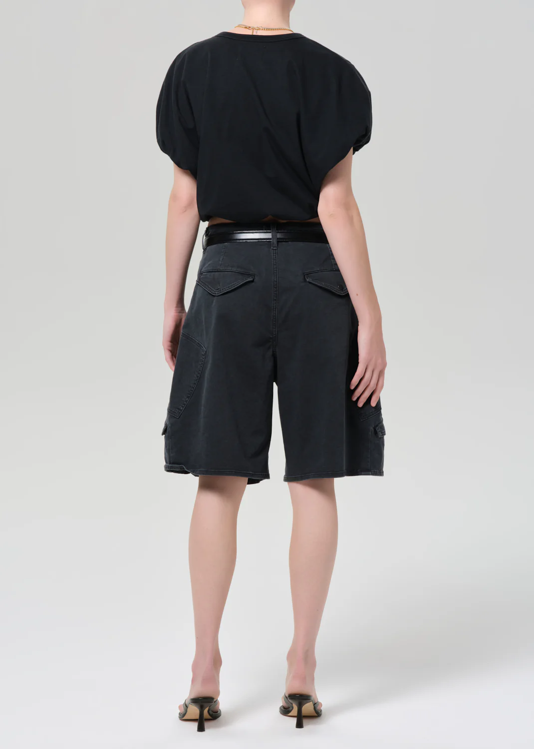 Flight Short in Washed Black - Image 2
