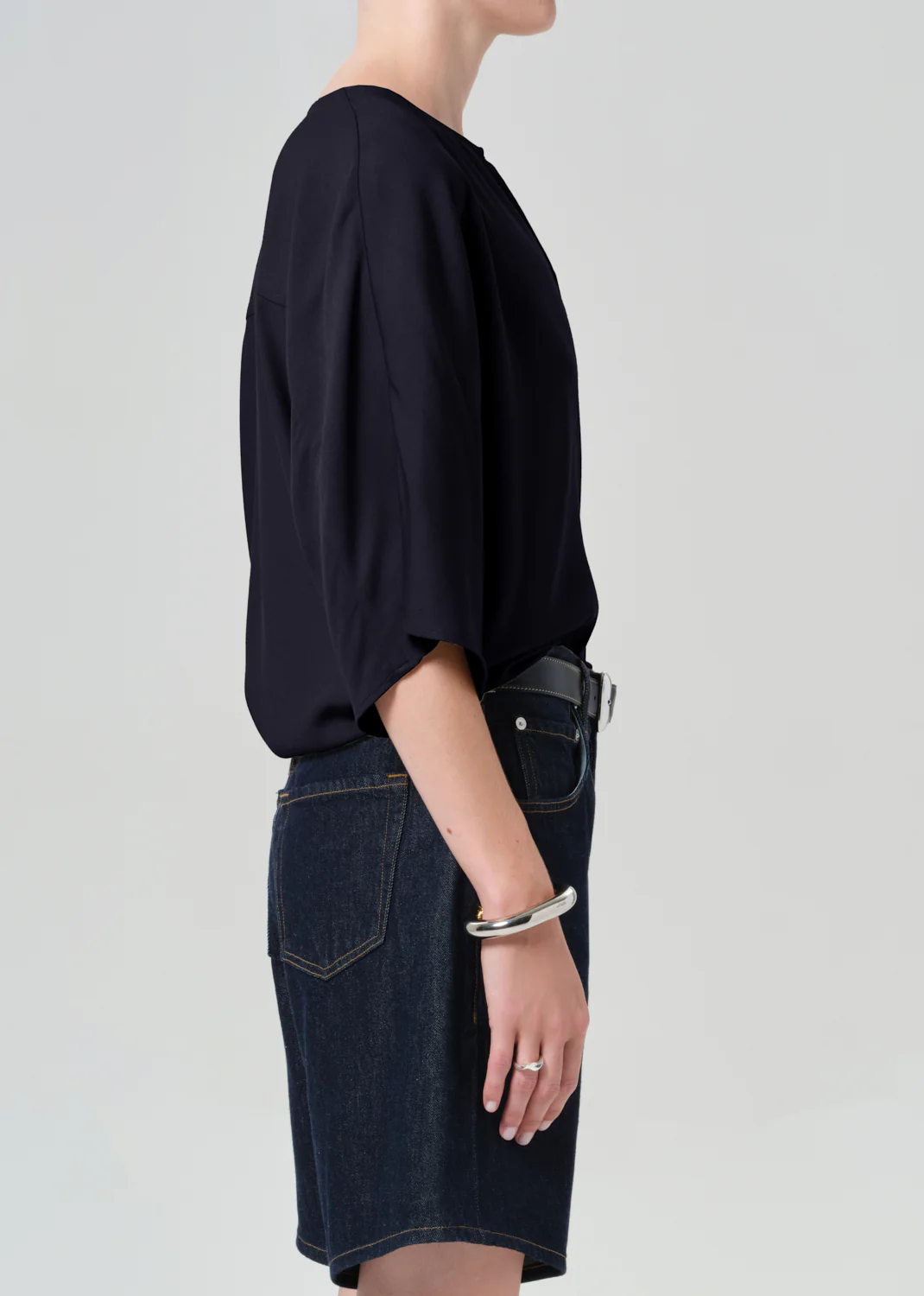 Franca Shirt in Navy - Image 3