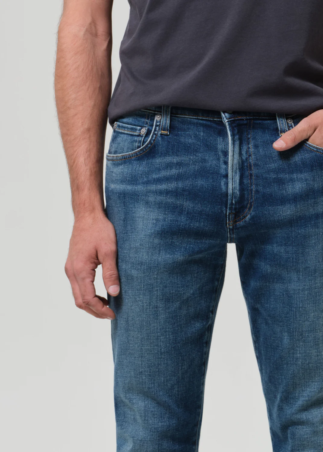 Gage Slim Straight Cashmere Denim in Cyrus - Image 6