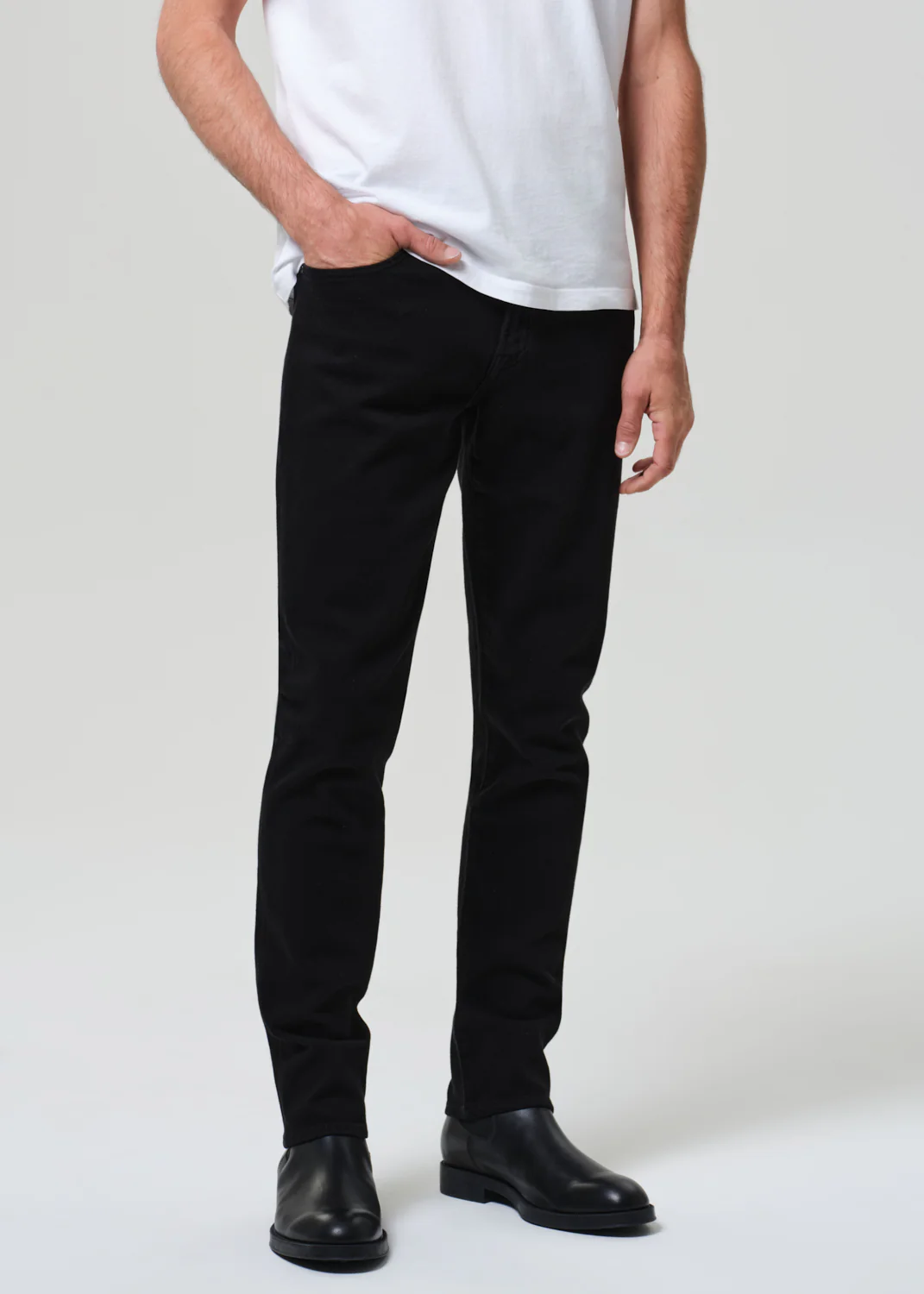 Gage Slim Straight Cashmere Denim in Starless - Image 5