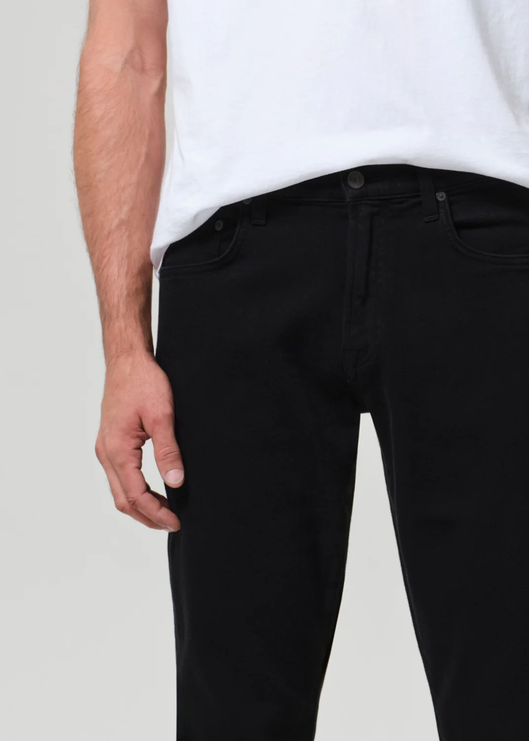 Gage Slim Straight Cashmere Denim in Starless - Image 6