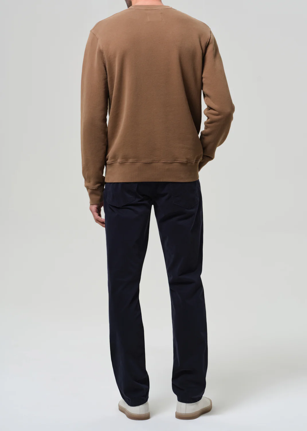 Gage Slim Straight Cashmere Touch Sateen in Ink - Image 3