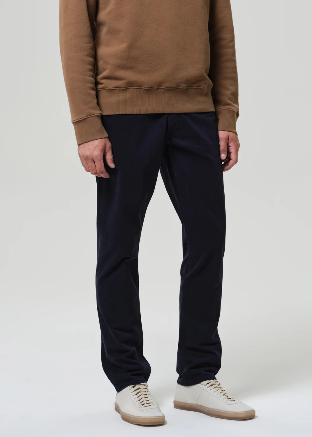 Gage Slim Straight Cashmere Touch Sateen in Ink - Image 5
