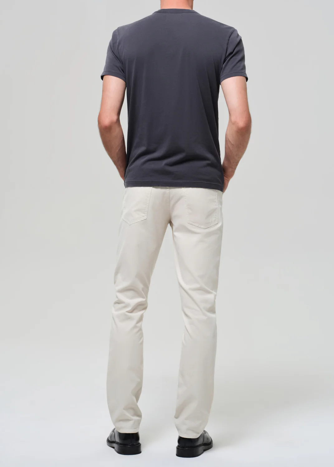 Gage Slim Straight Italian Canvas in Almond - Image 4