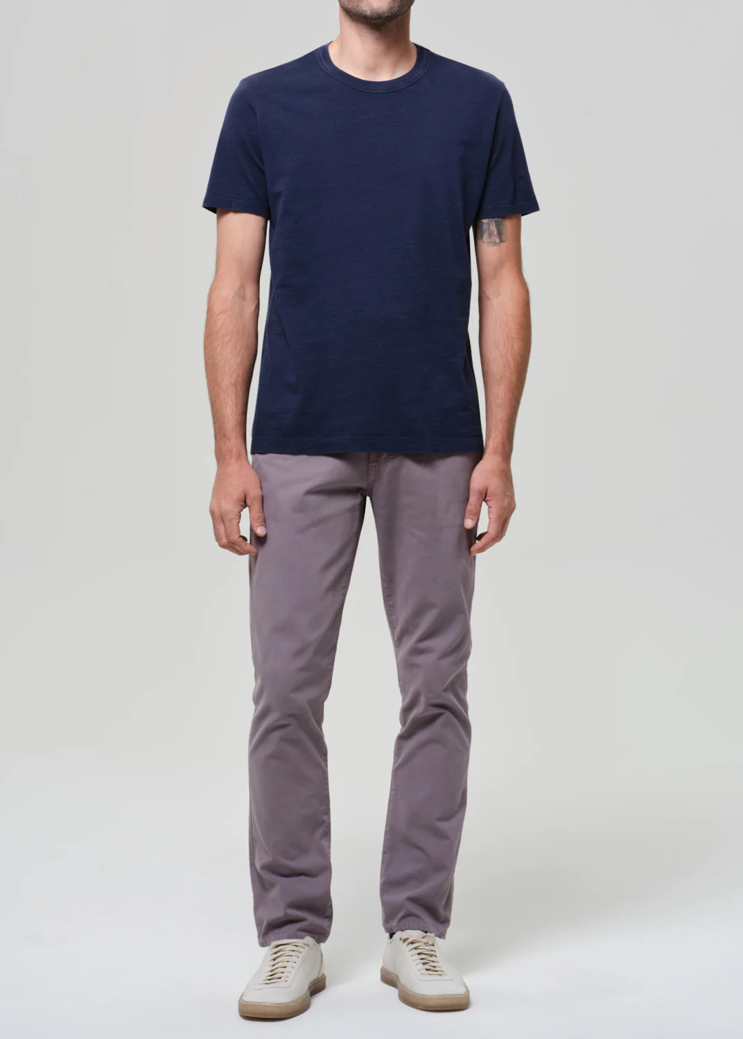Gage Slim Straight Italian Canvas in Grey - Image 3