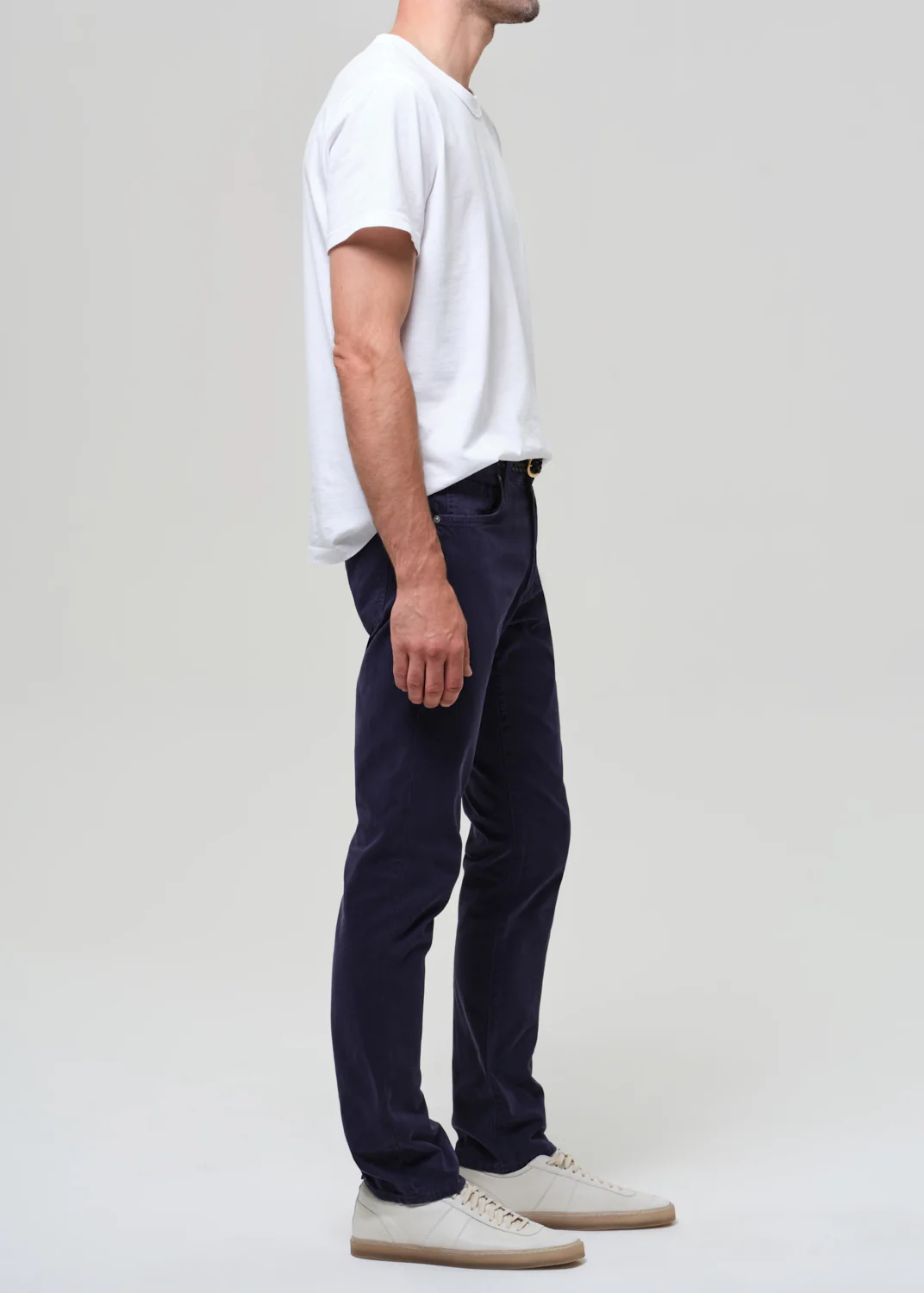 Gage Slim Straight Italian Canvas in Vintage Navy - Image 4