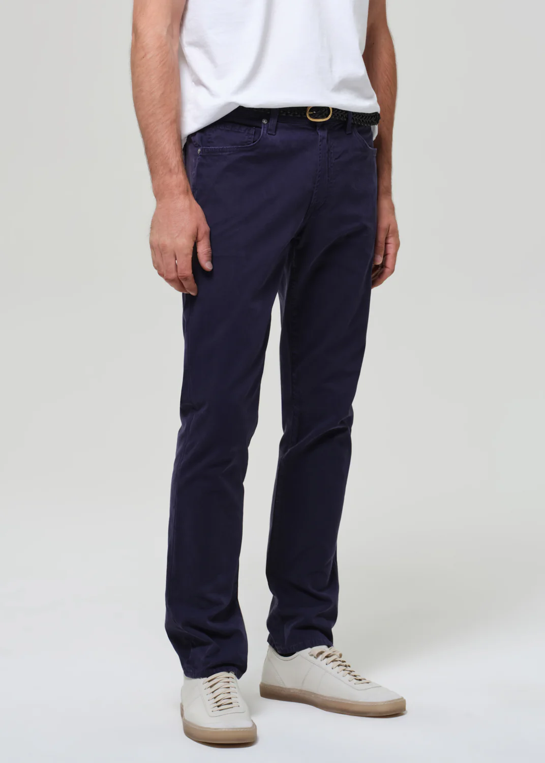 Gage Slim Straight Italian Canvas in Vintage Navy - Image 5