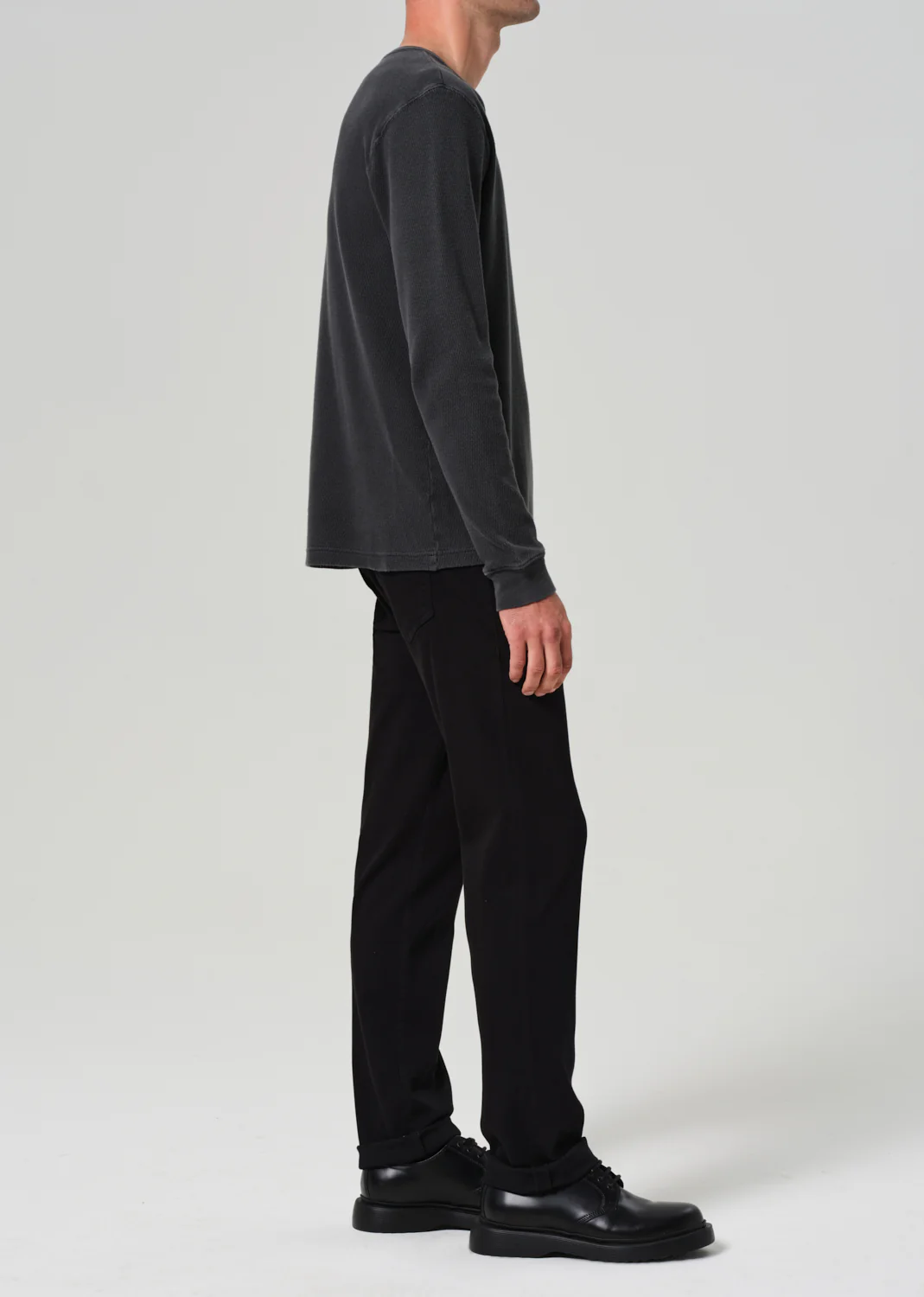 Gage Slim Straight Soft Weft in Black - Image 4