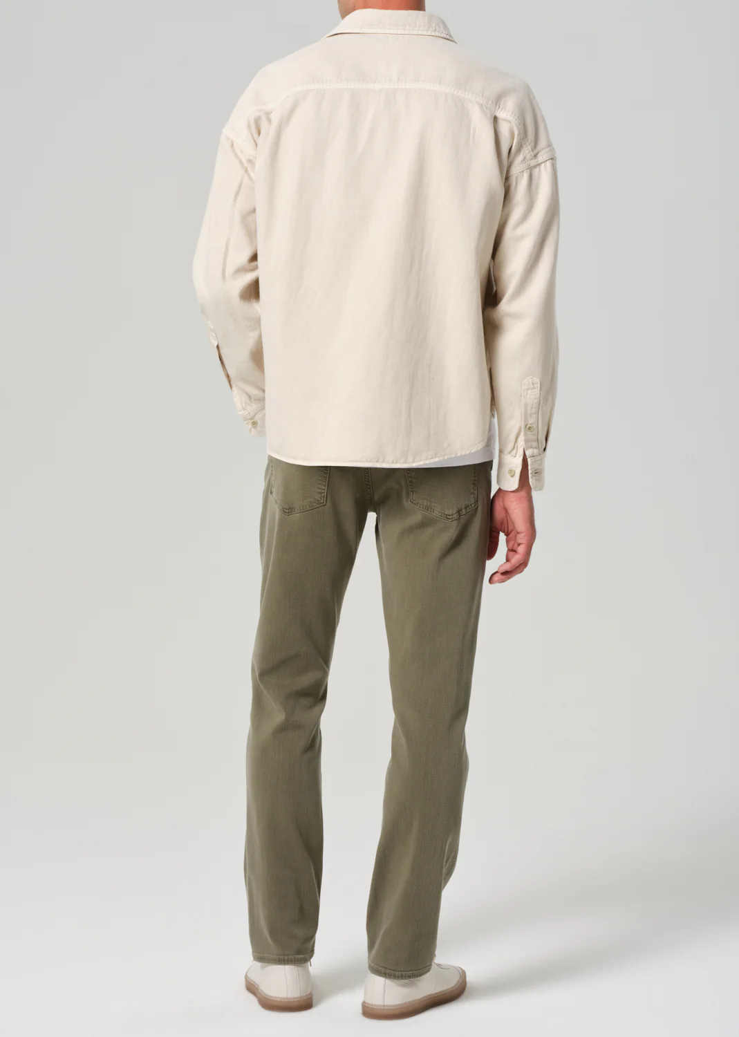 Gage Slim Straight Soft Weft in Hiro Green - Image 3