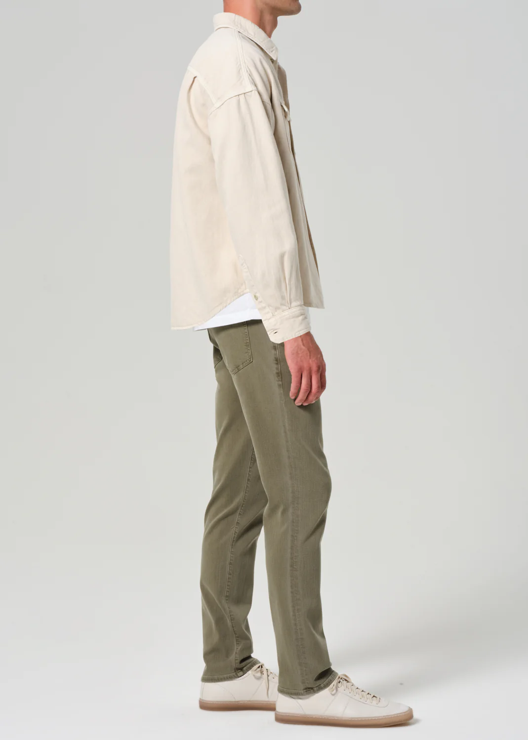 Gage Slim Straight Soft Weft in Hiro Green - Image 4