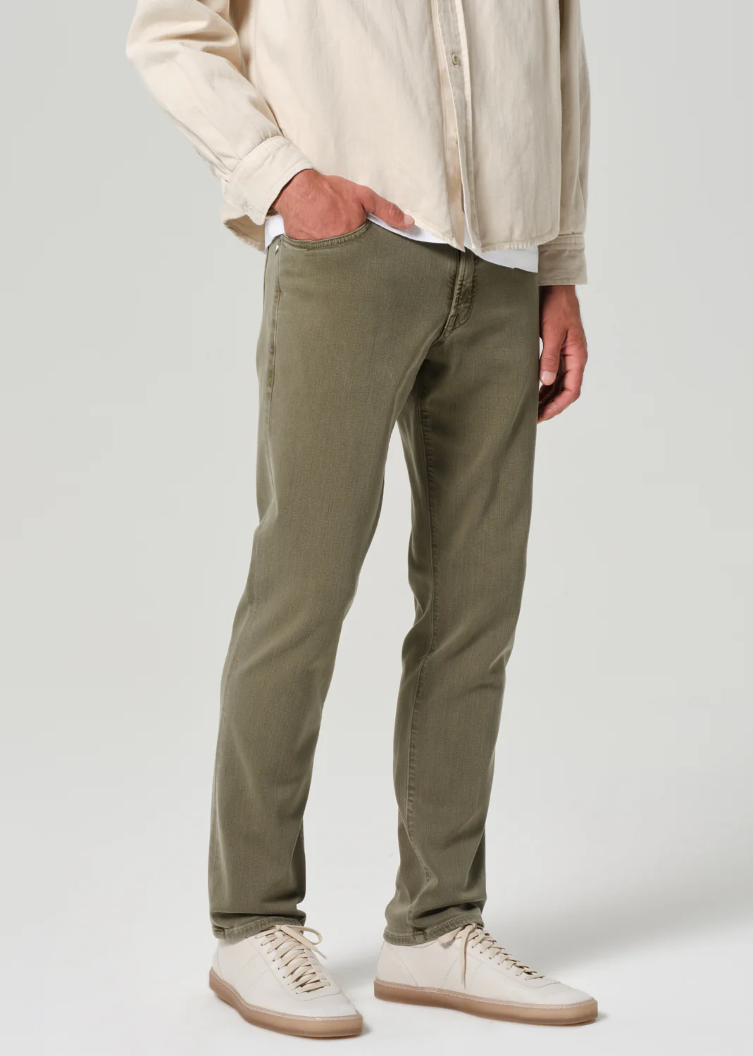 Gage Slim Straight Soft Weft in Hiro Green - Image 5