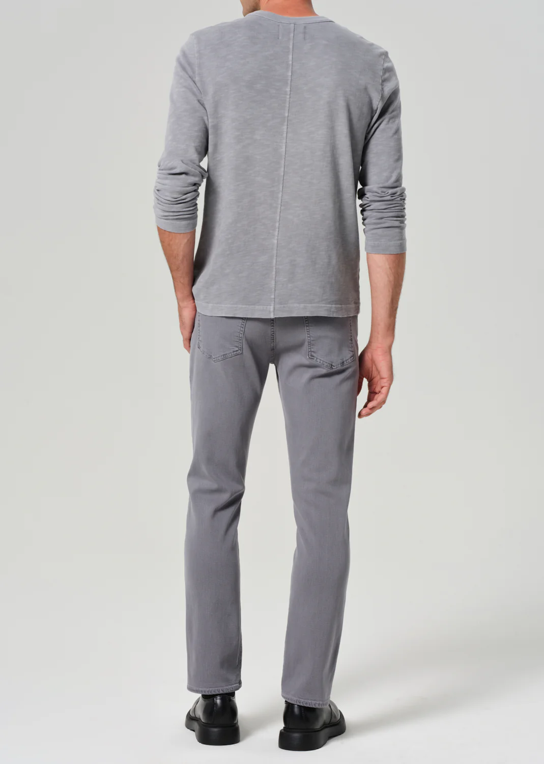 Gage Slim Straight Soft Weft in Heron Grey - Image 3