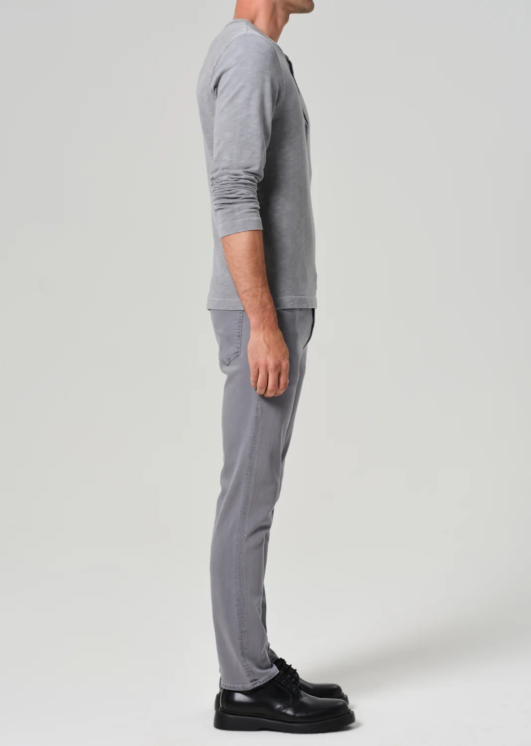 Gage Slim Straight Soft Weft in Heron Grey - Image 4