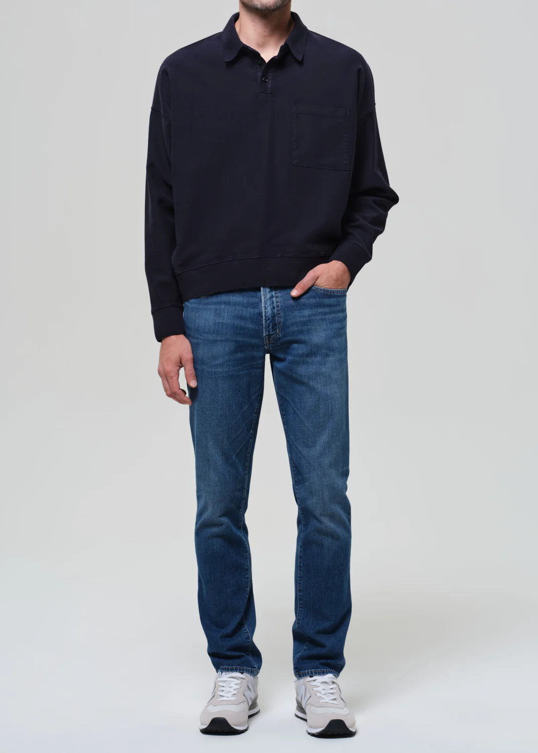 Gage Slim Straight Tropical Denim in Milestone - Image 3