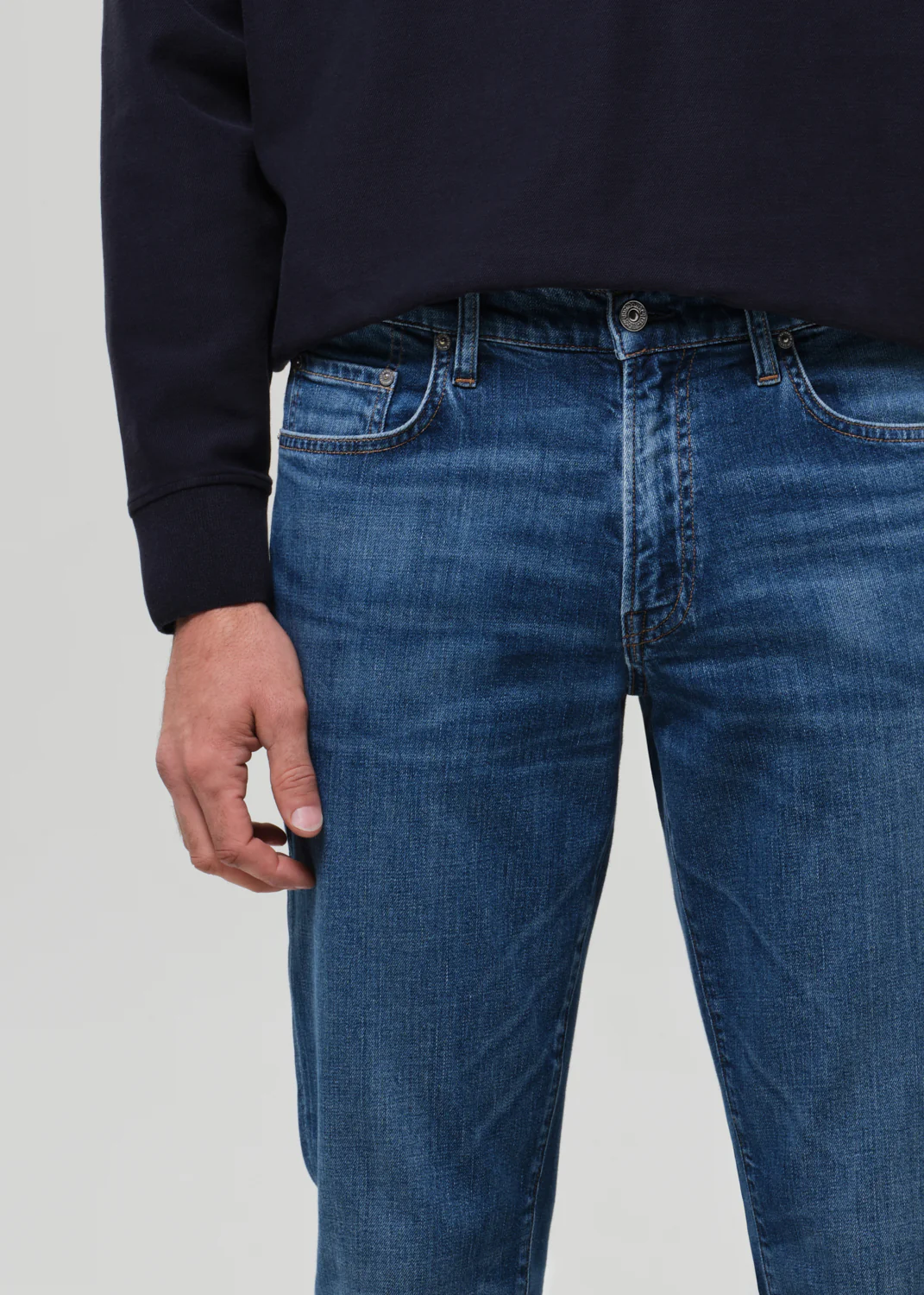 Gage Slim Straight Tropical Denim in Milestone - Image 7