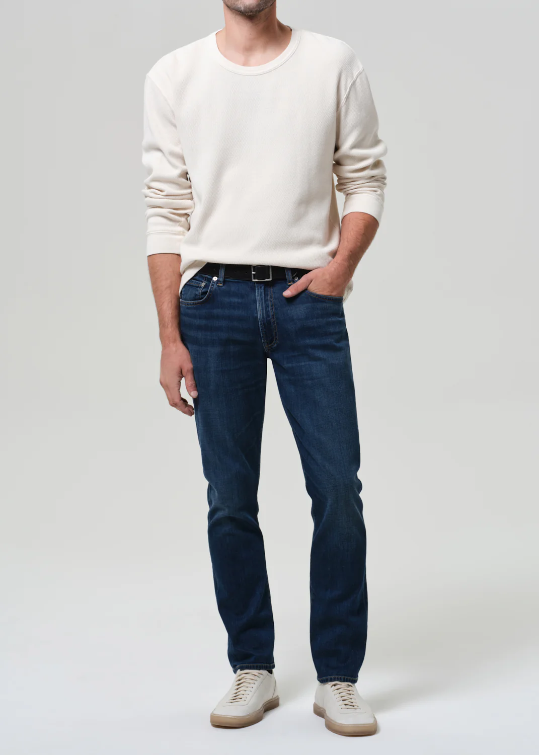 Gage Slim Straight Tropical Denim in Tinted Dark - Image 2