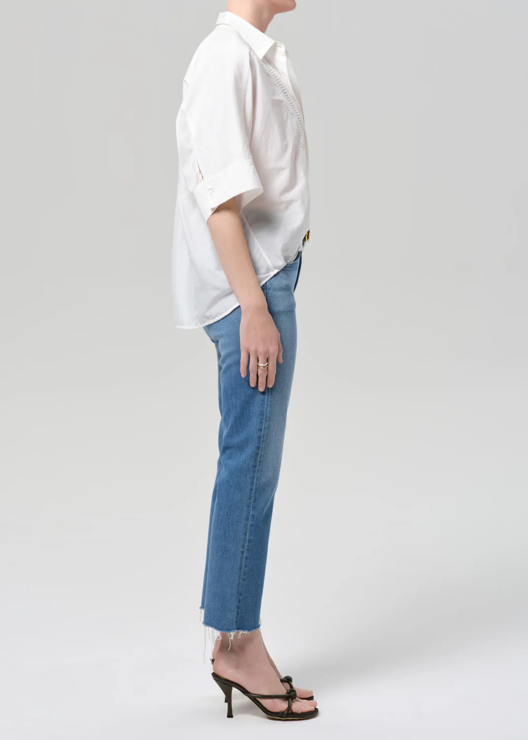 Goldie Ankle Kick Flare in Calla - Image 3