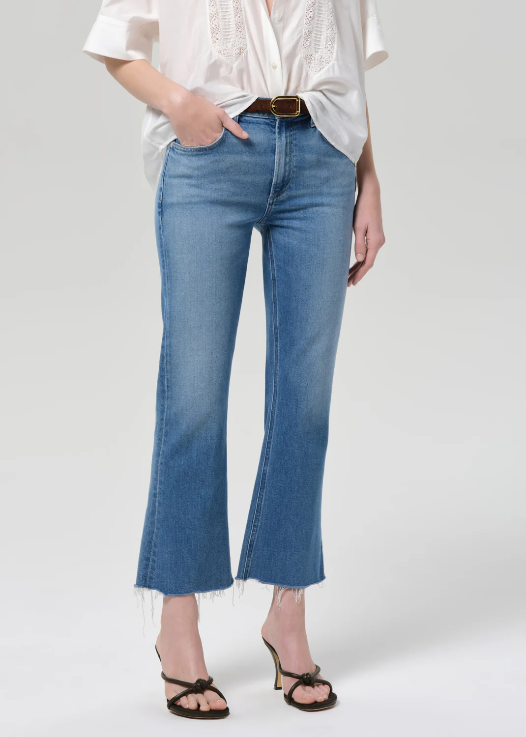 Goldie Ankle Kick Flare in Calla - Image 4