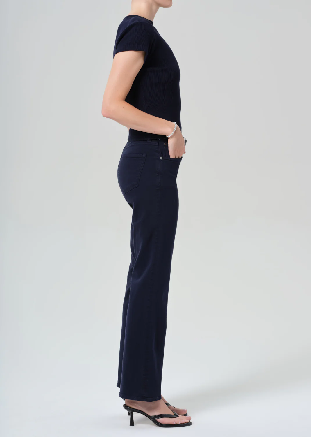 Goldie Kick Flare in Navy - Image 3