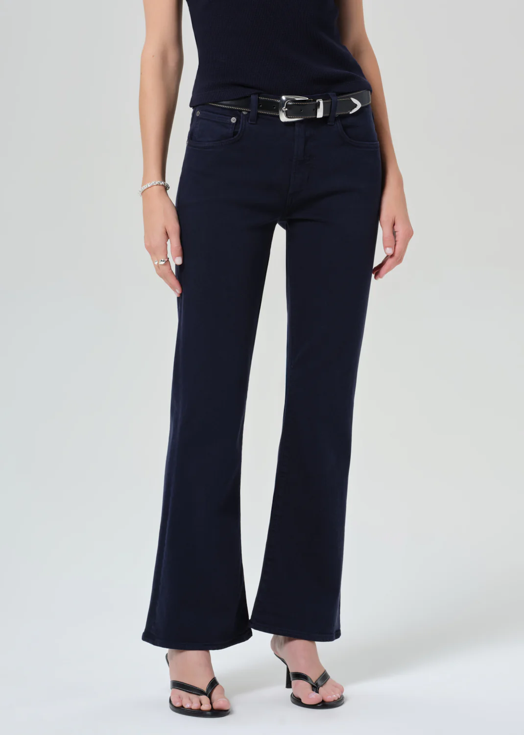 Goldie Kick Flare in Navy - Image 4
