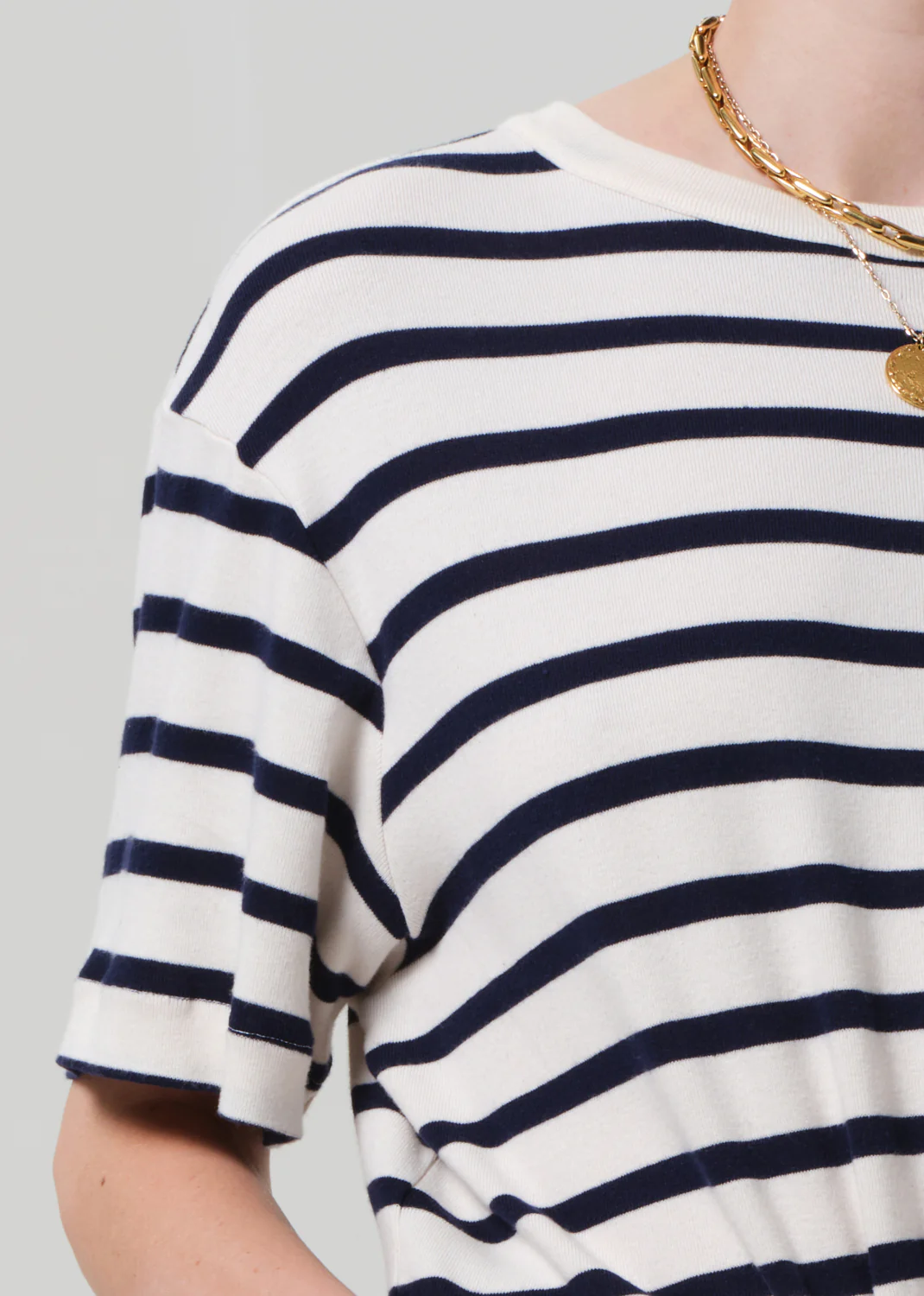 Goldie Tee in Azure Stripe - Image 4