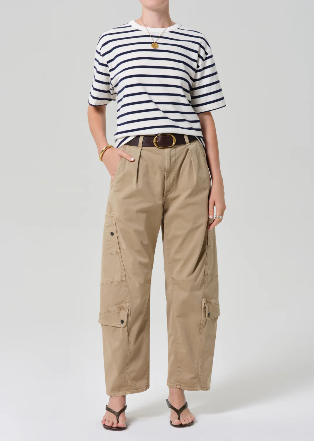 Goldie Tee in Marine Stripe - Image 5