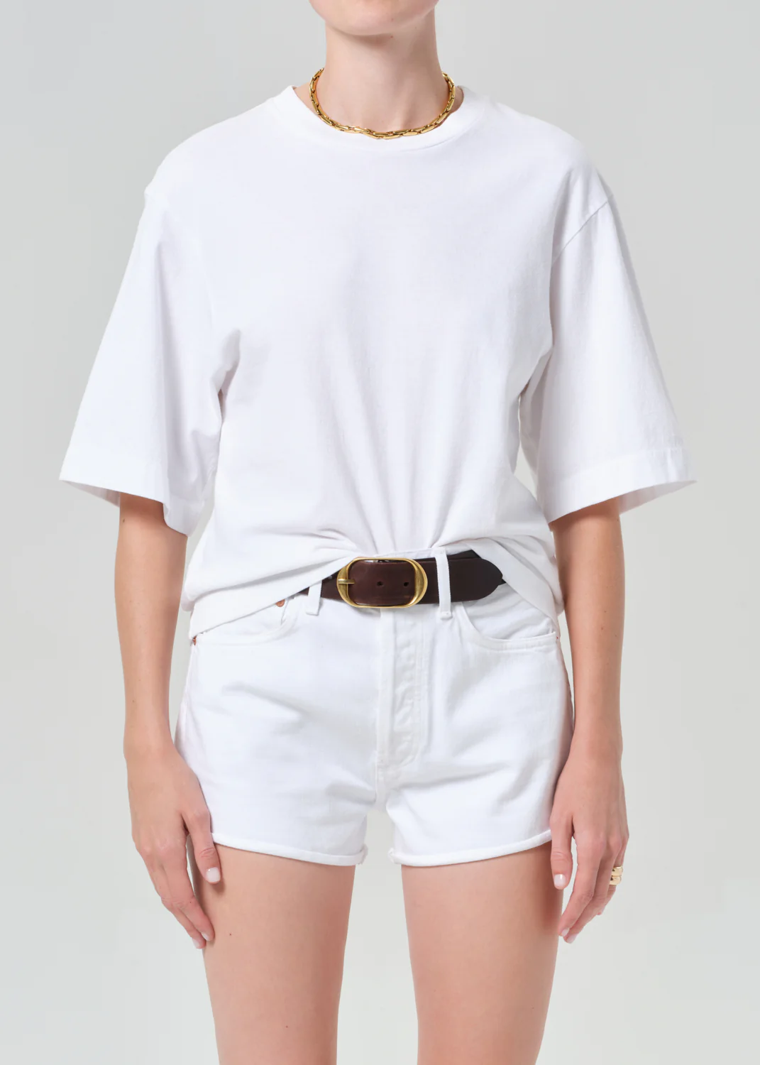 Goldie Tee in Soft White