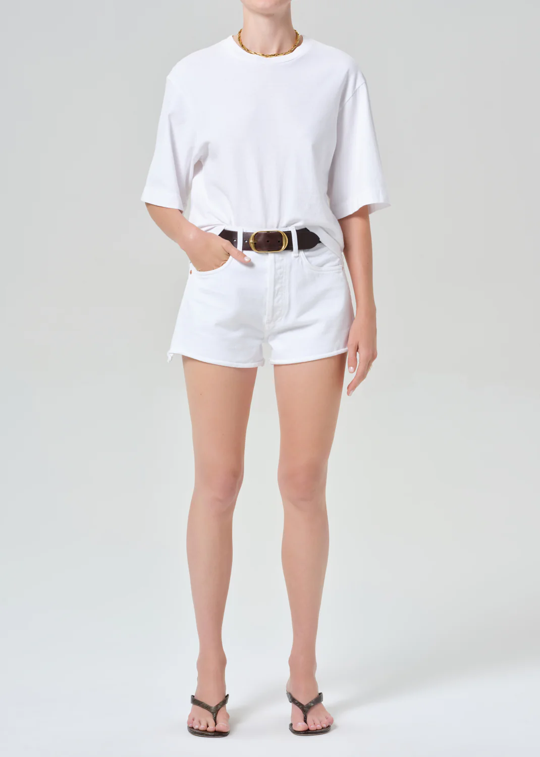 Goldie Tee in Soft White - Image 5