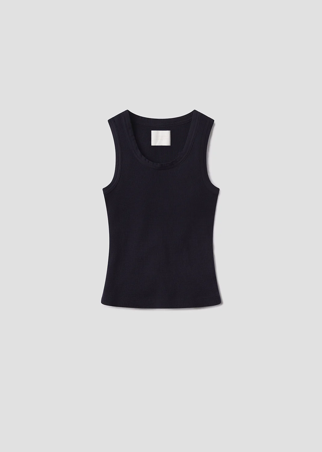Inez Waffle Tank in Navy - Image 6