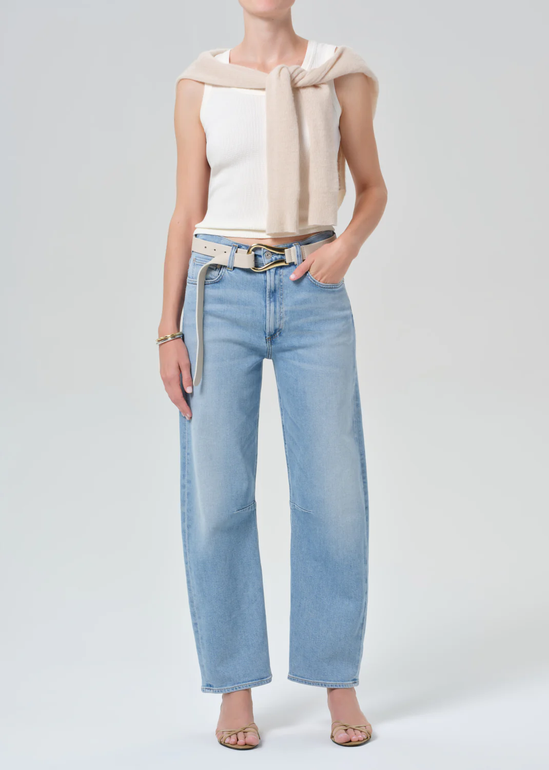 Inez Waffle Tank in Pashmina - Image 6