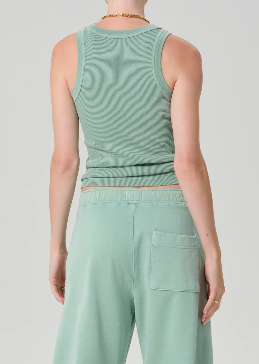 Isabel Rib Tank in Cadet - Image 2