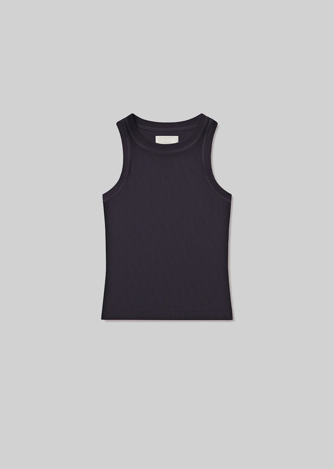 Isabel Rib Tank in Charcoal - Image 6