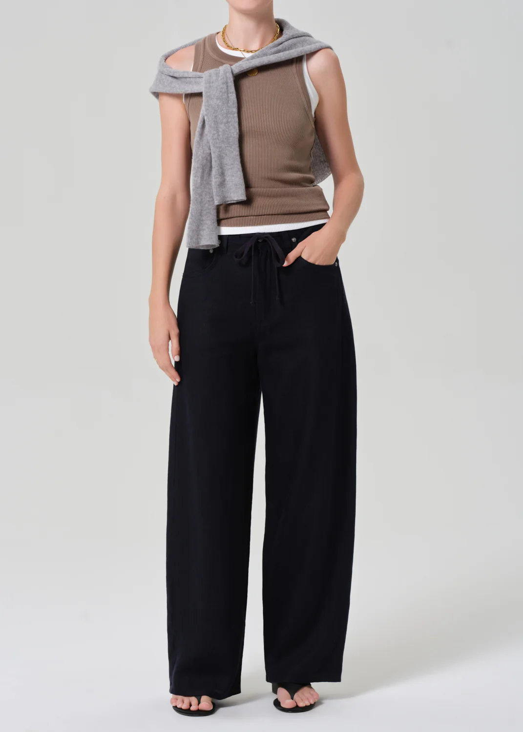 Isabel Rib Tank in Cocoa - Image 5