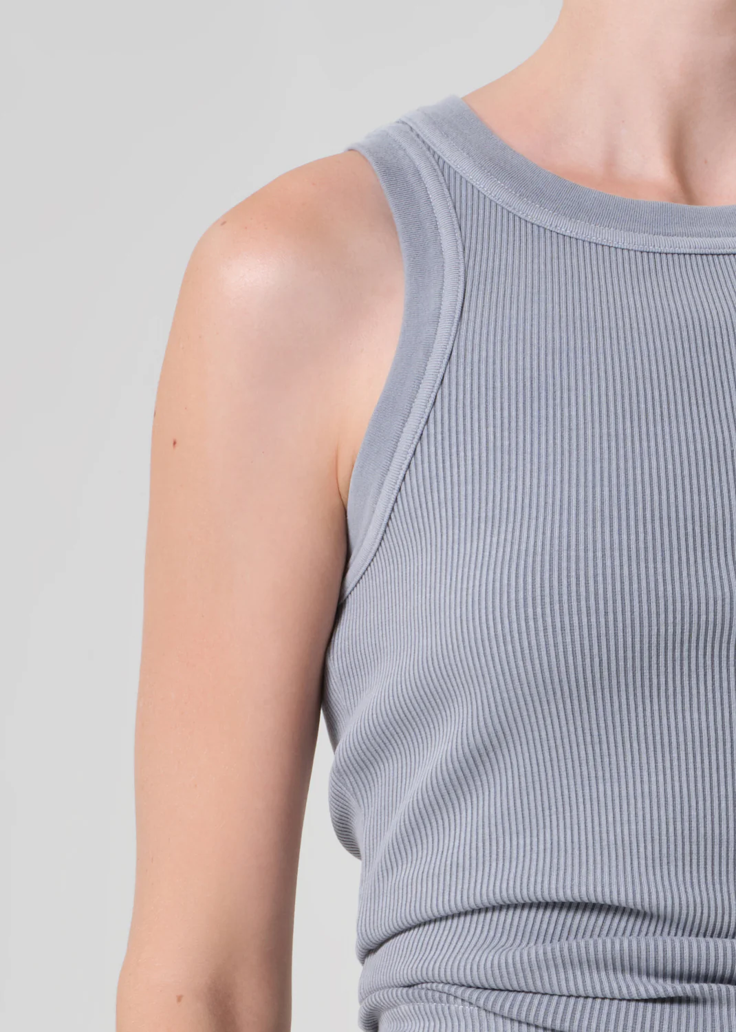 Isabel Rib Tank in Hematite - Image 5