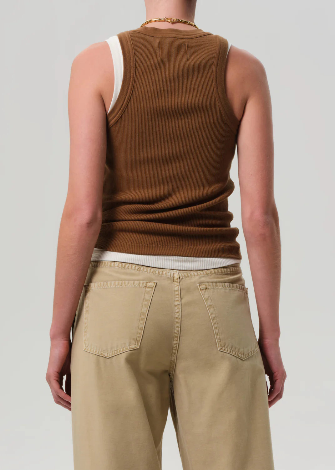 Isabel Rib Tank in Manuka - Image 2