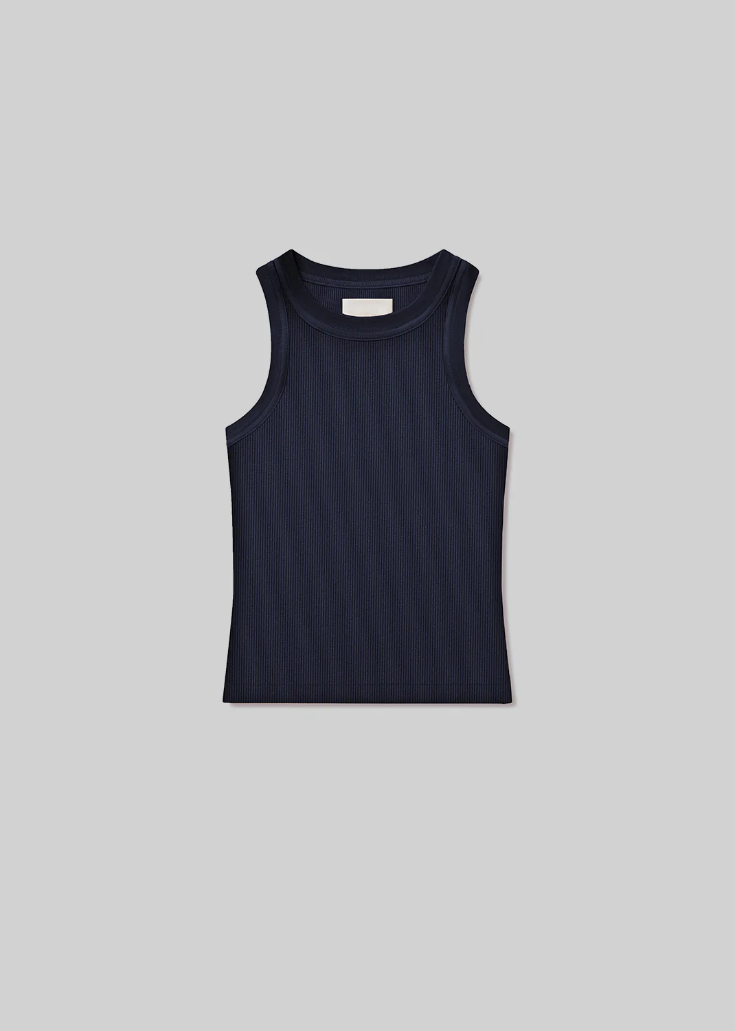 Isabel Rib Tank in Navy - Image 6