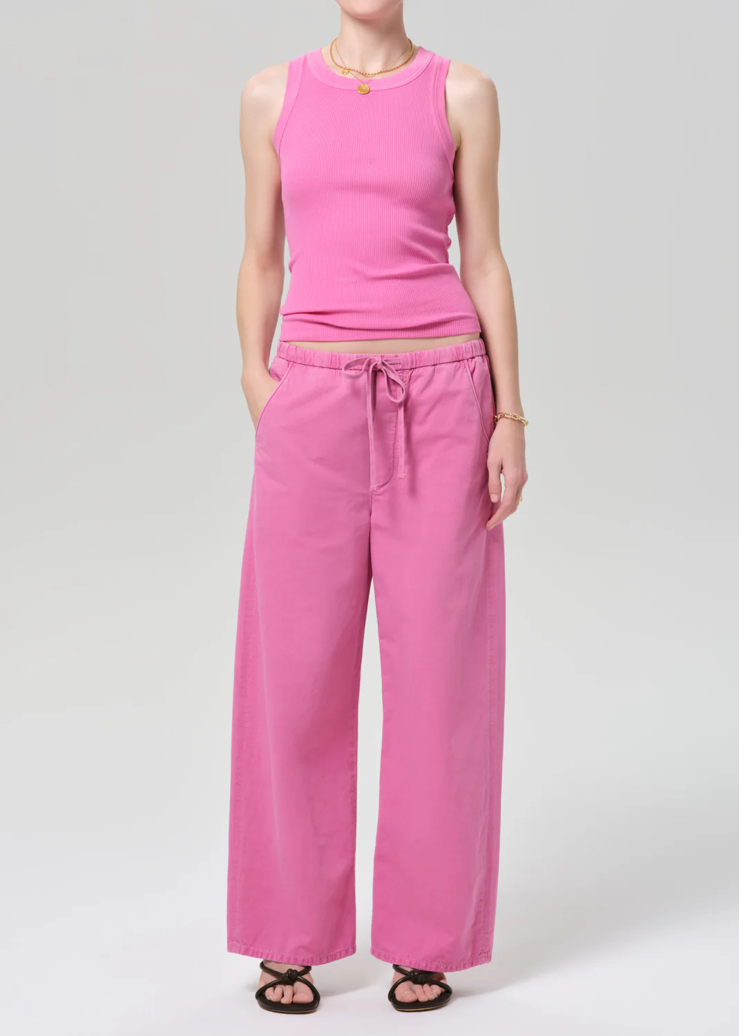 Isabel Rib Tank in Raspberry - Image 5