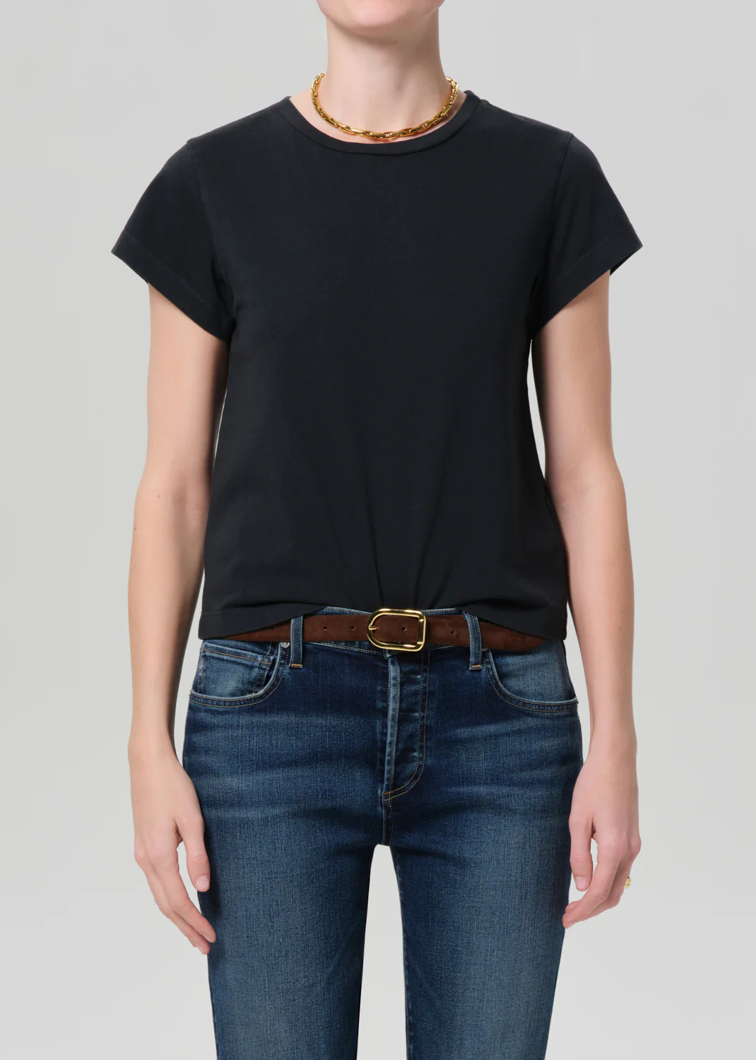 Kai Baby Tee in Washed Black