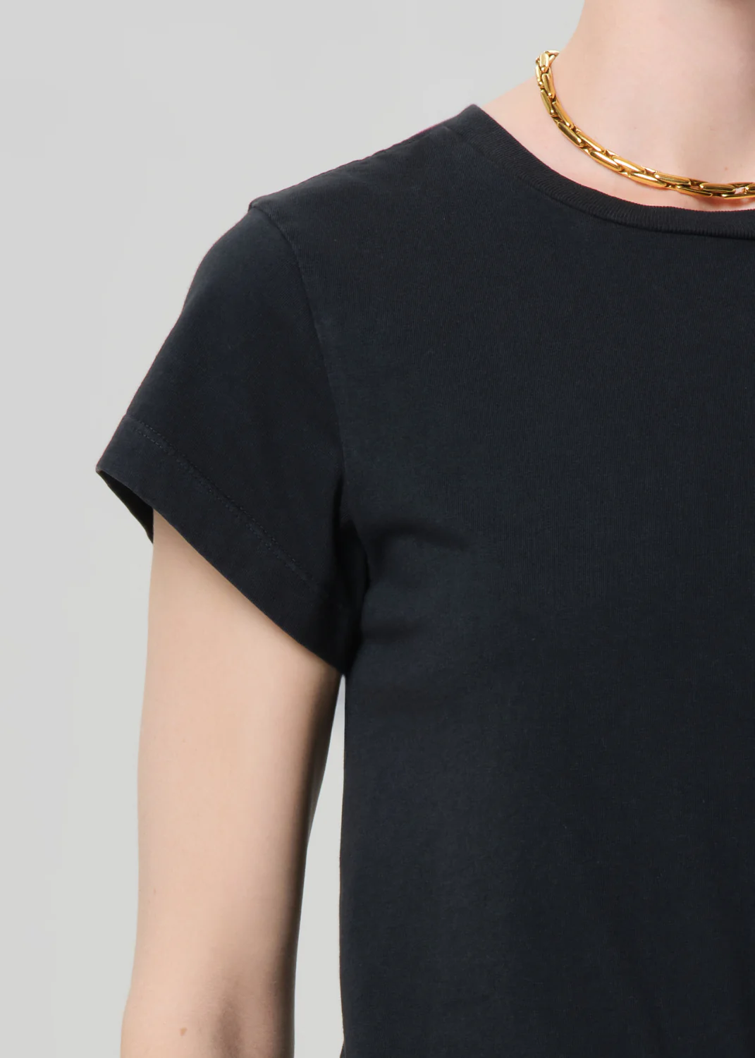 Kai Baby Tee in Washed Black - Image 4