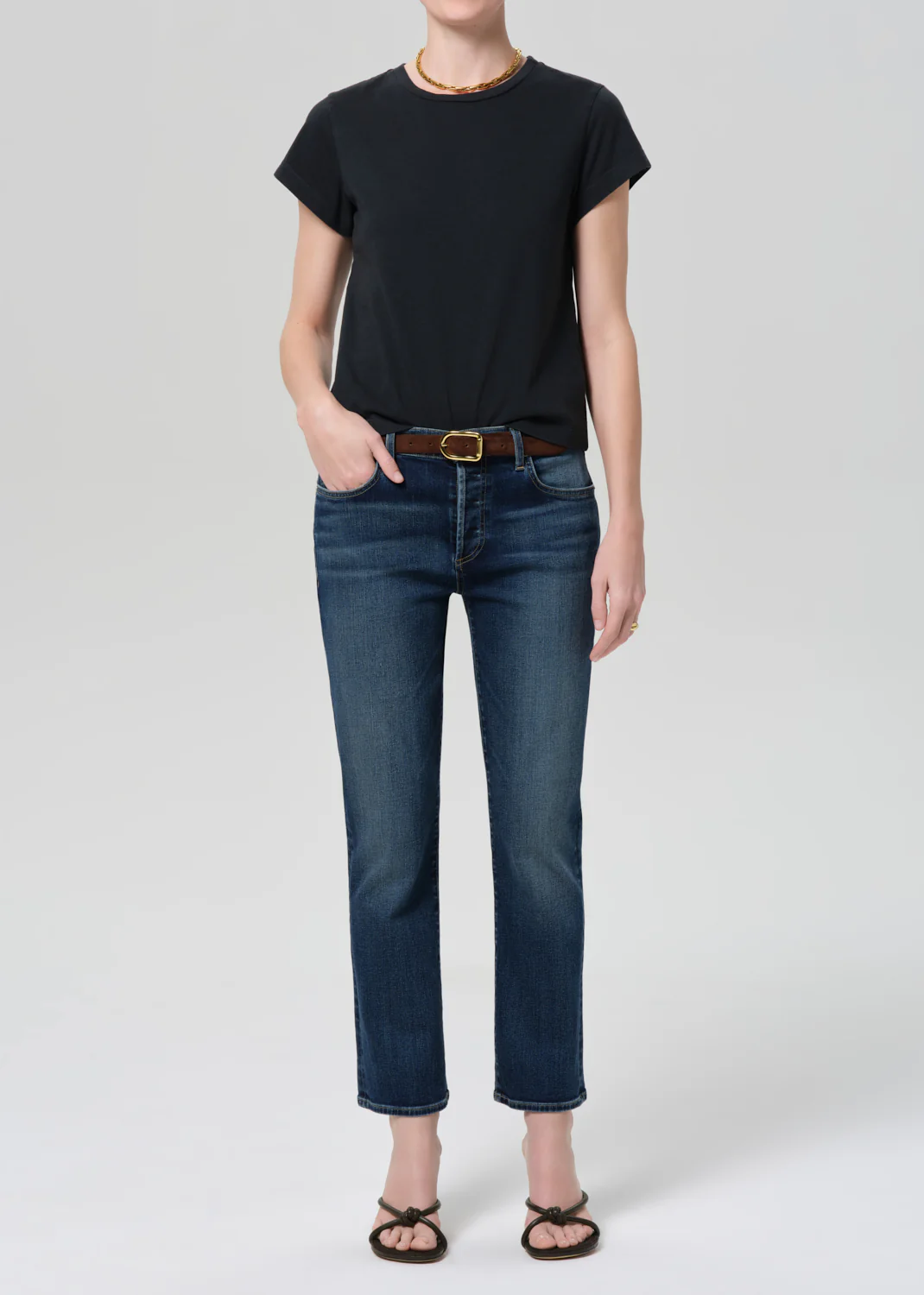 Kai Baby Tee in Washed Black - Image 5