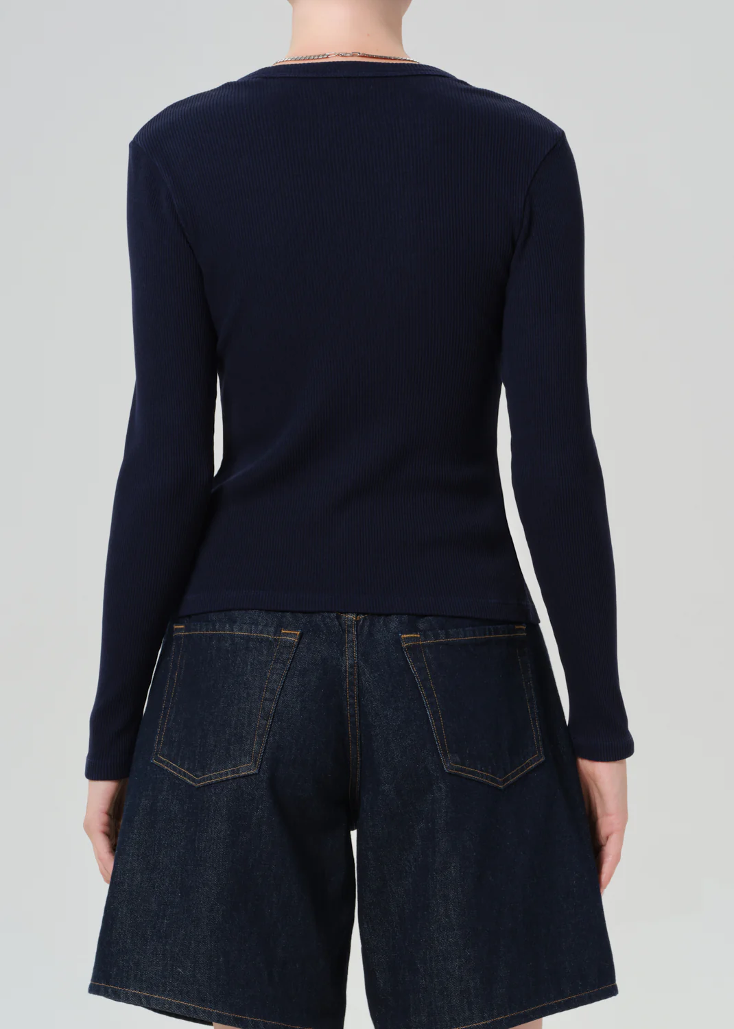 Kari Long Cardigan in Navy - Image 2