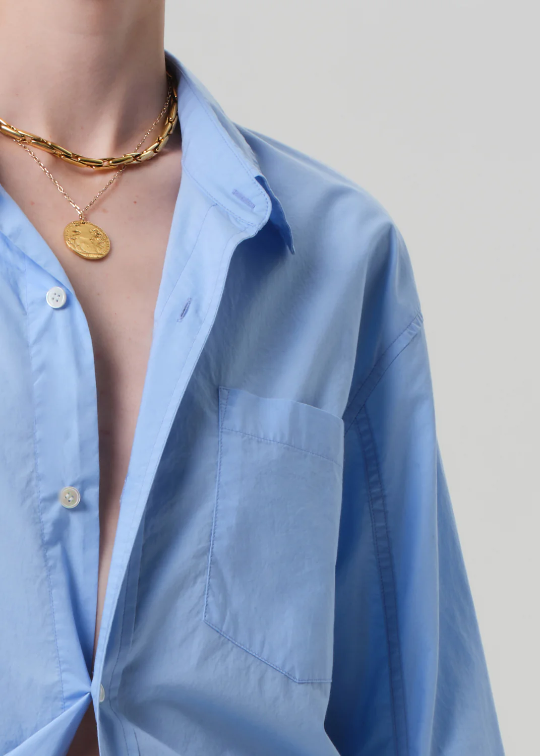 Kayla Shirt in Banker Blue - Image 4