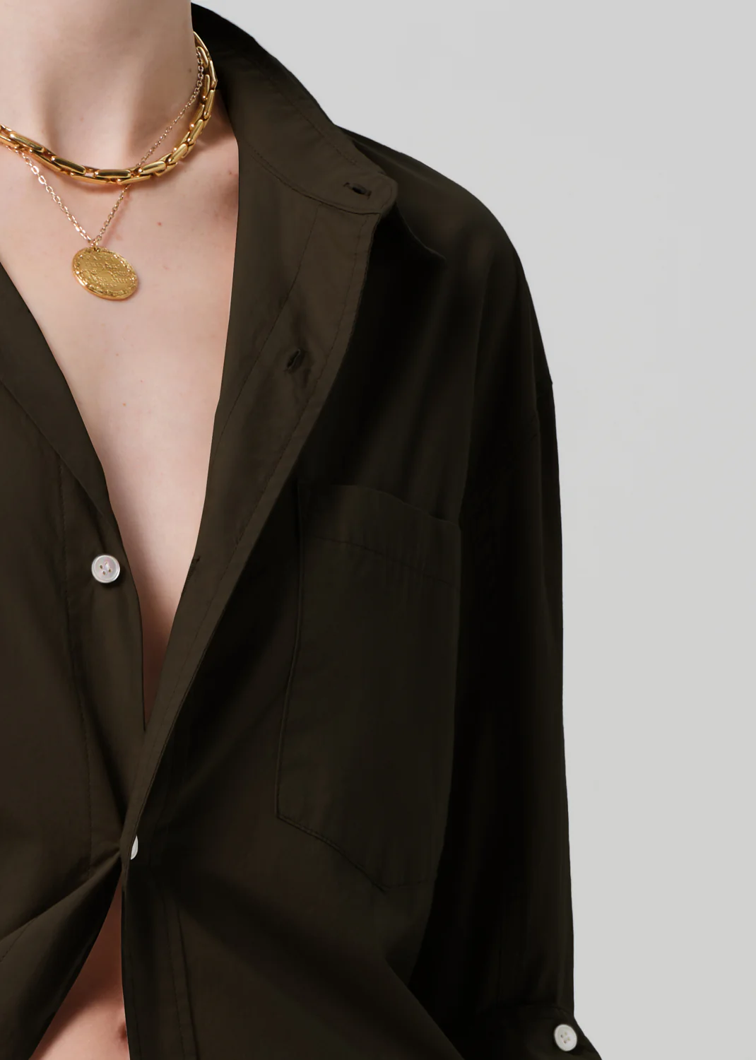 Kayla Shirt in Dark Olive - Image 4