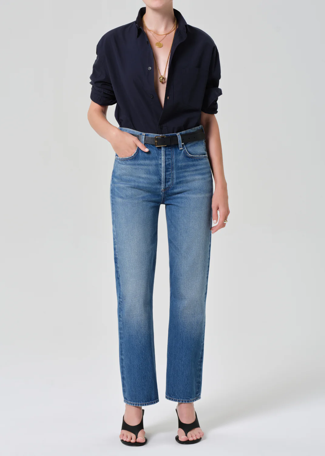Kayla Shirt in Navy - Image 5