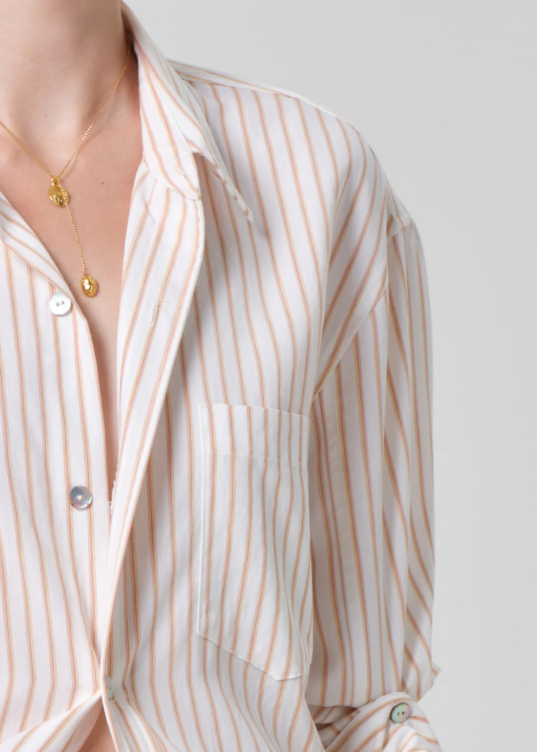 Kayla Shirt in Sherbet Stripe - Image 5
