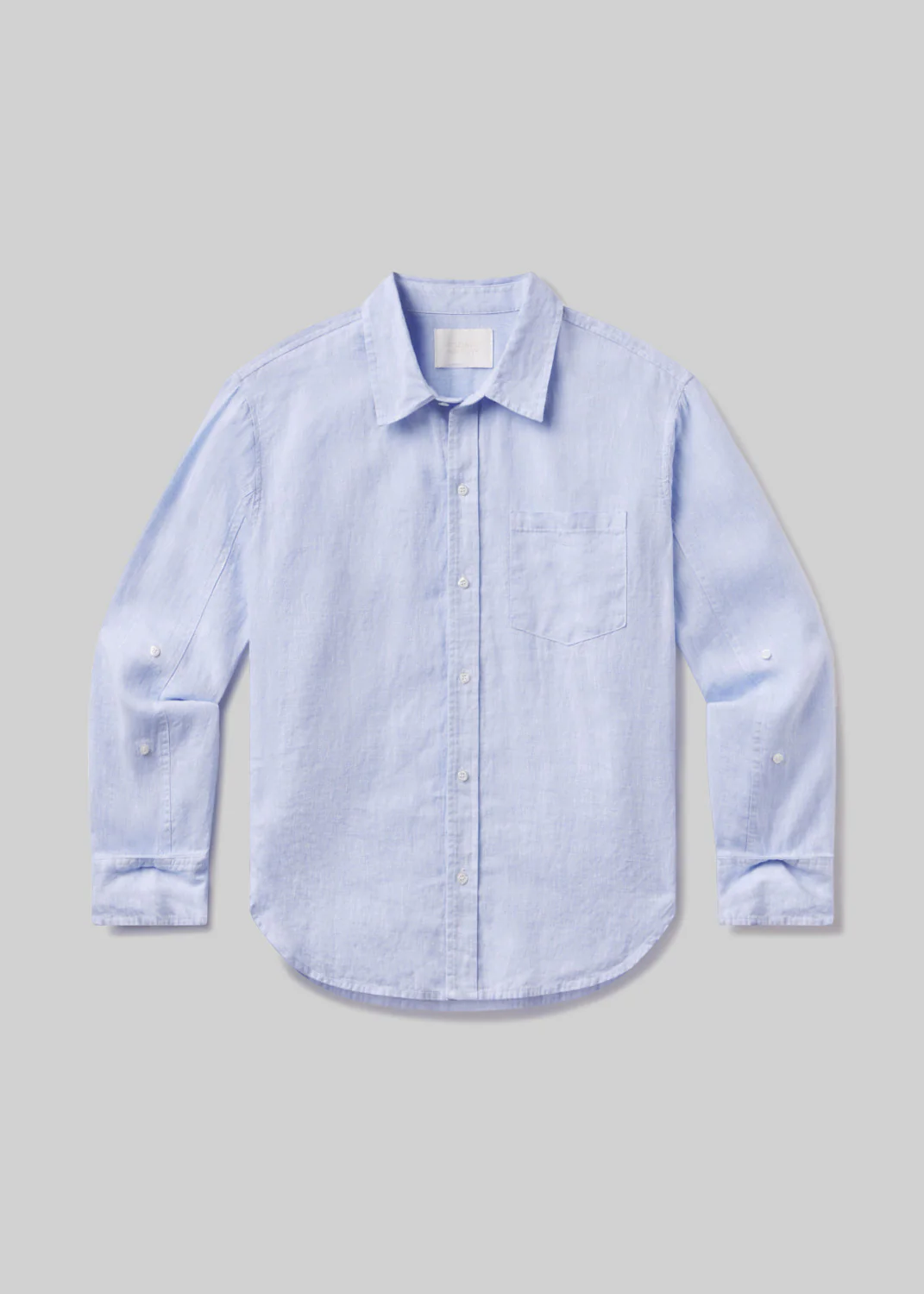 Kayla Shrunken Linen Shirt in Glint - Image 6