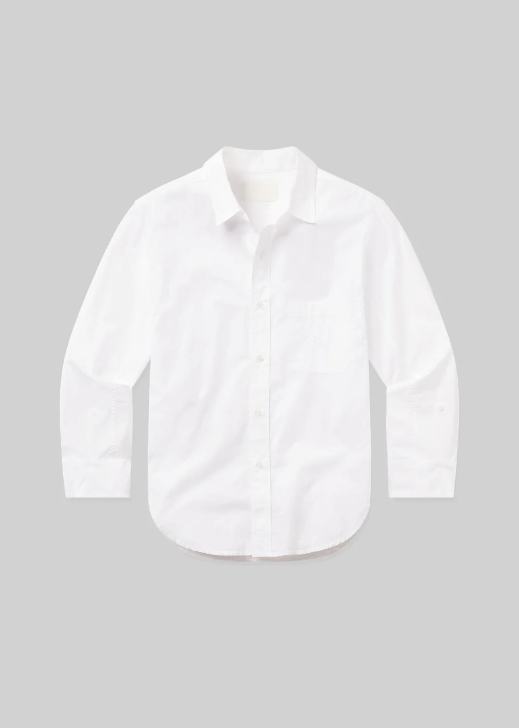 Kayla Shrunken Shirt in Optic White - Image 6