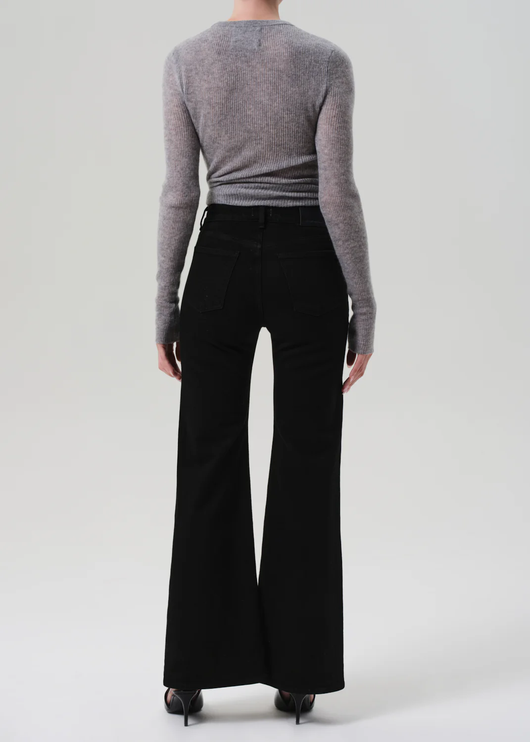 Kimberly Flare With Horsebit in Rich Black - Image 2
